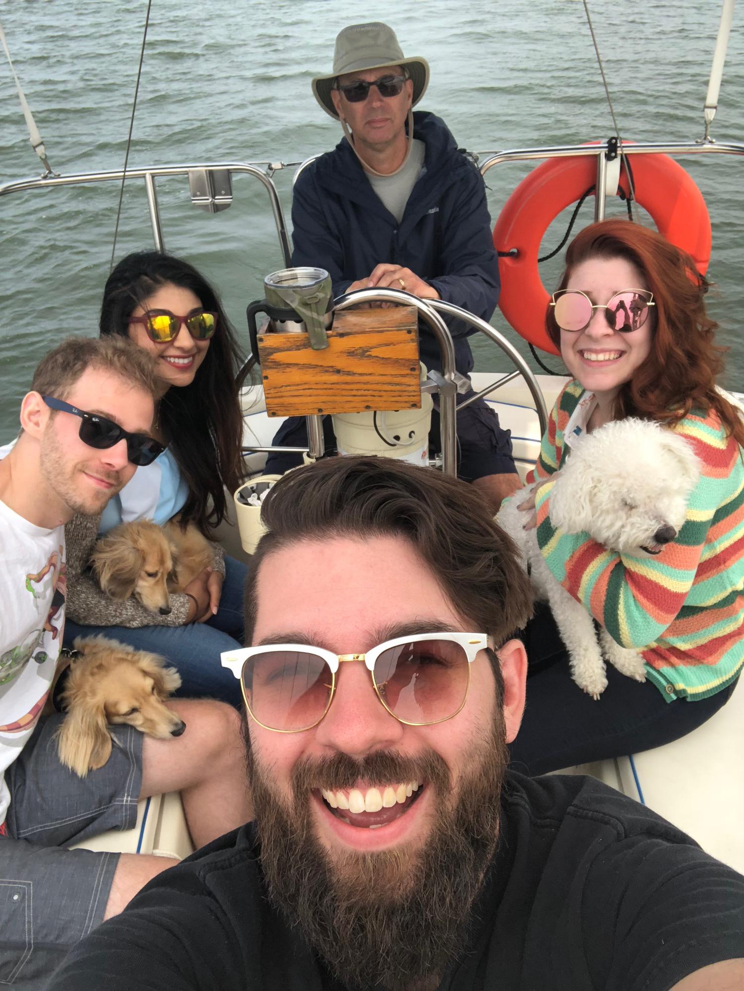 Dog vacation in Erie with James, Arya, Unsa, Ozzy, Captain Mike, Brendon, Meghan, and Tobi.