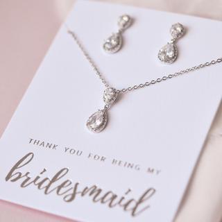 Georgia CZ Bridesmaid Jewelry Set
