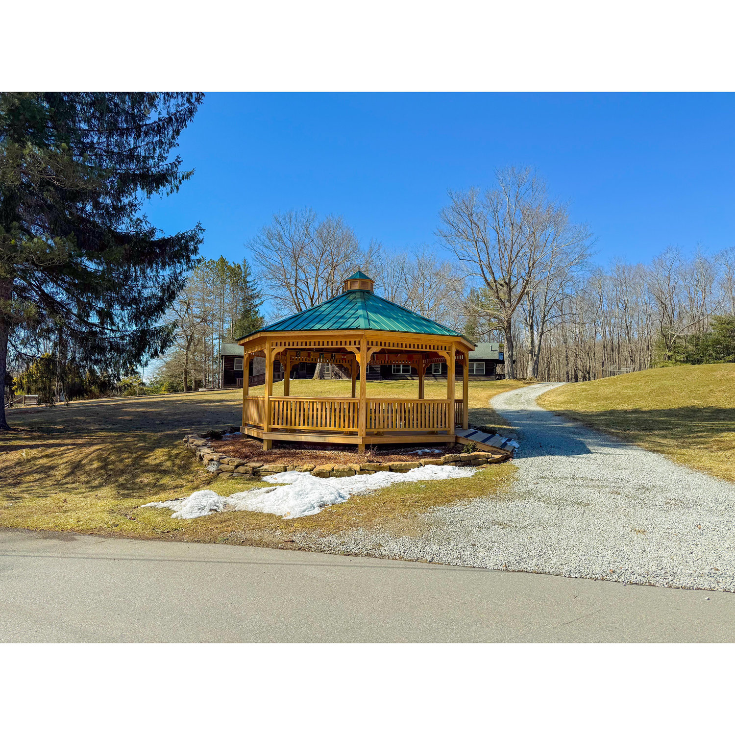 Welcome Gazebo: check-in location.