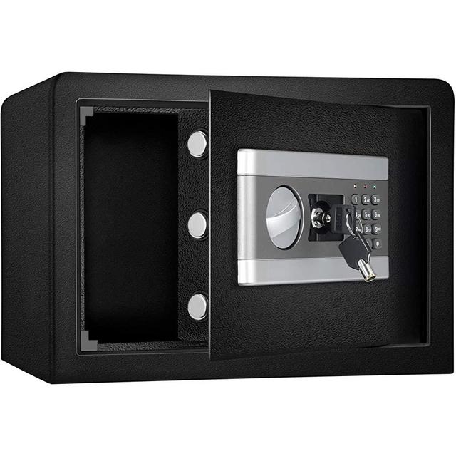 0.8 Cub Fireproof and Waterproof Safe Box, Dual-Security Steel Safe Cabinet with Keypad LED Indicator, Digital Combination Lock Safe, for Money Gun Jewelry Document (US STOCK)