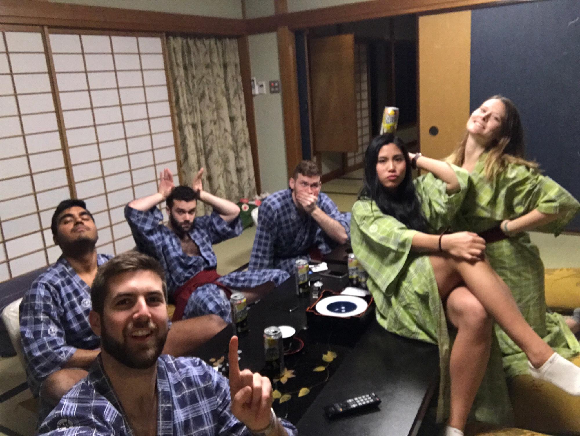 Drinking "bins" in a traditional ryokan in Hakone, Japan.