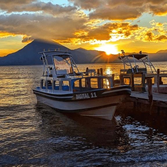 Lanchas in Lake Atitlán