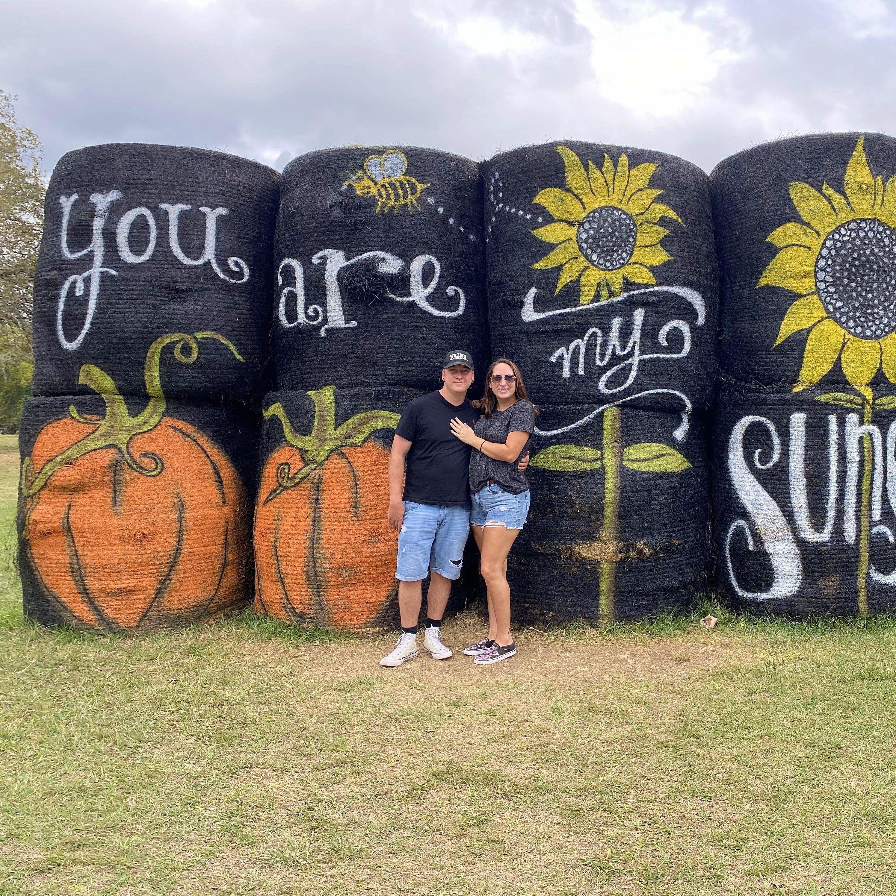 Checking out the local pumpkin patch in Montgomery, Texas on October 17, 2020.
