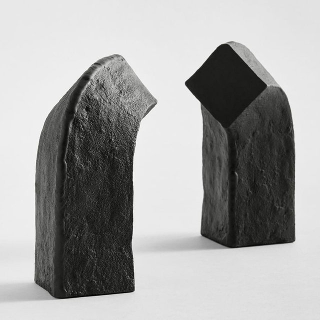 Arch Bookends, Set of 2 - Black