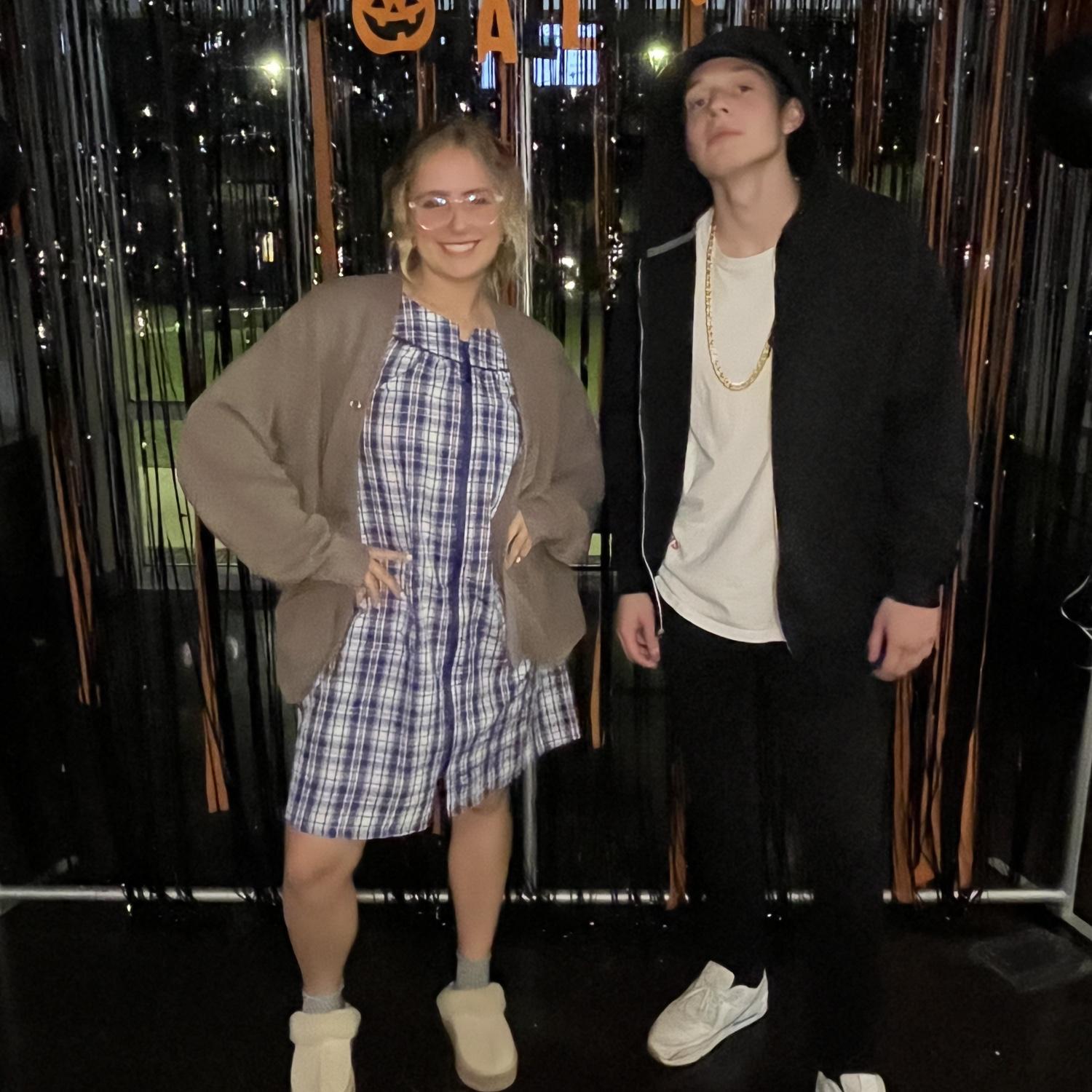 Slim shady and an old lady for Halloween 🎃