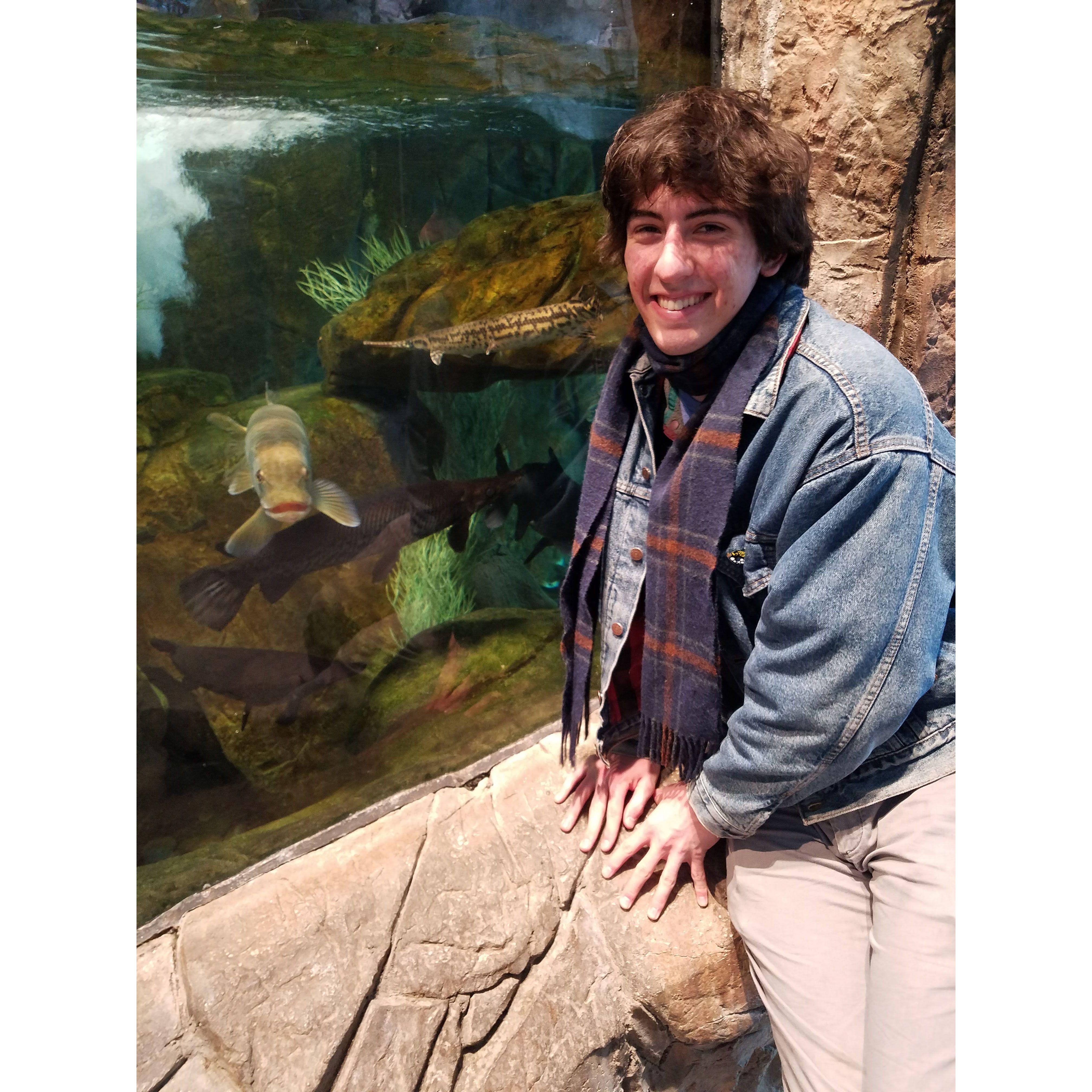 Joe with the fishes