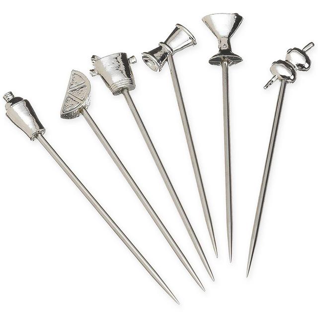 Stainless Steel Martini Picks (Set of 6)