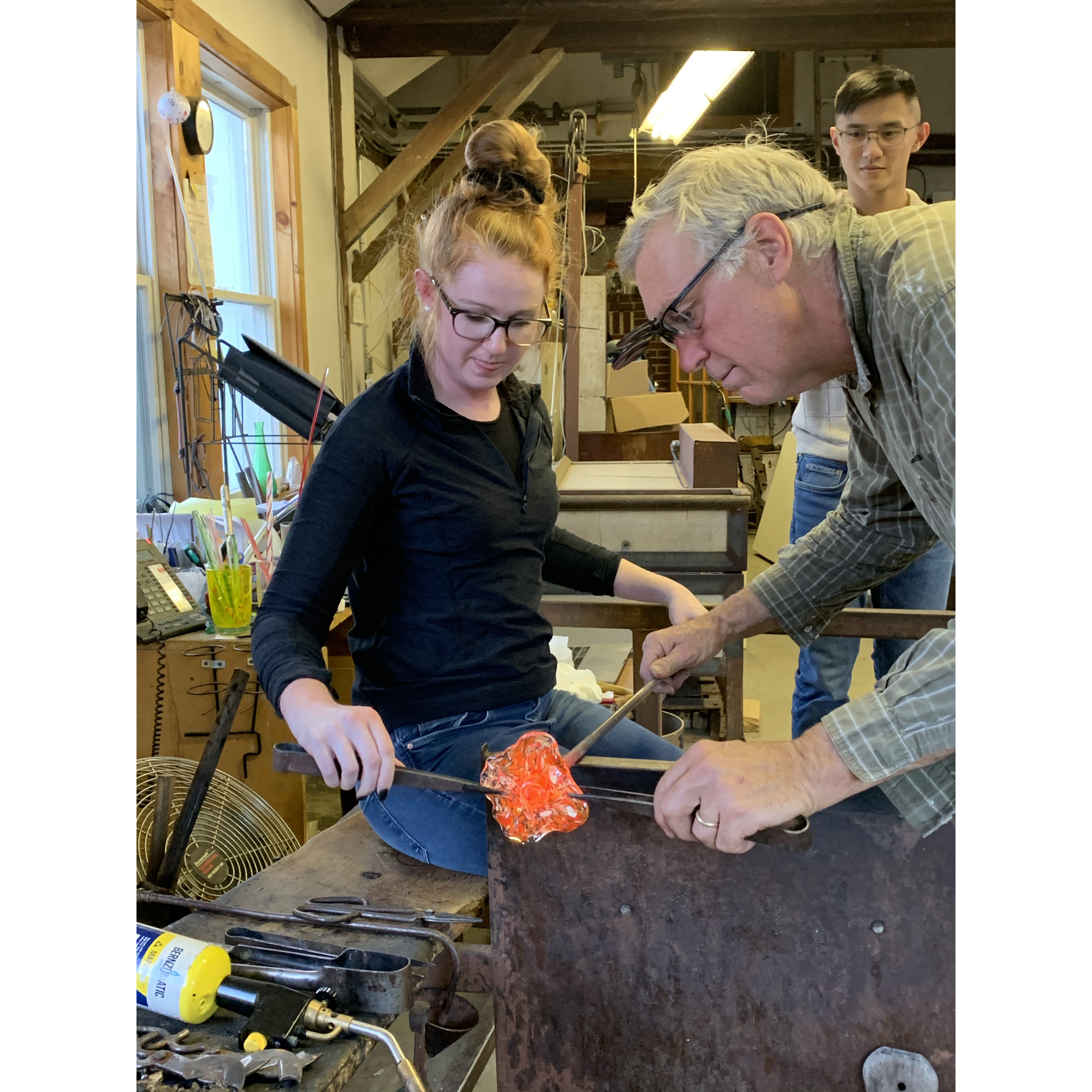 Blowing glass with Robert DuGrenier