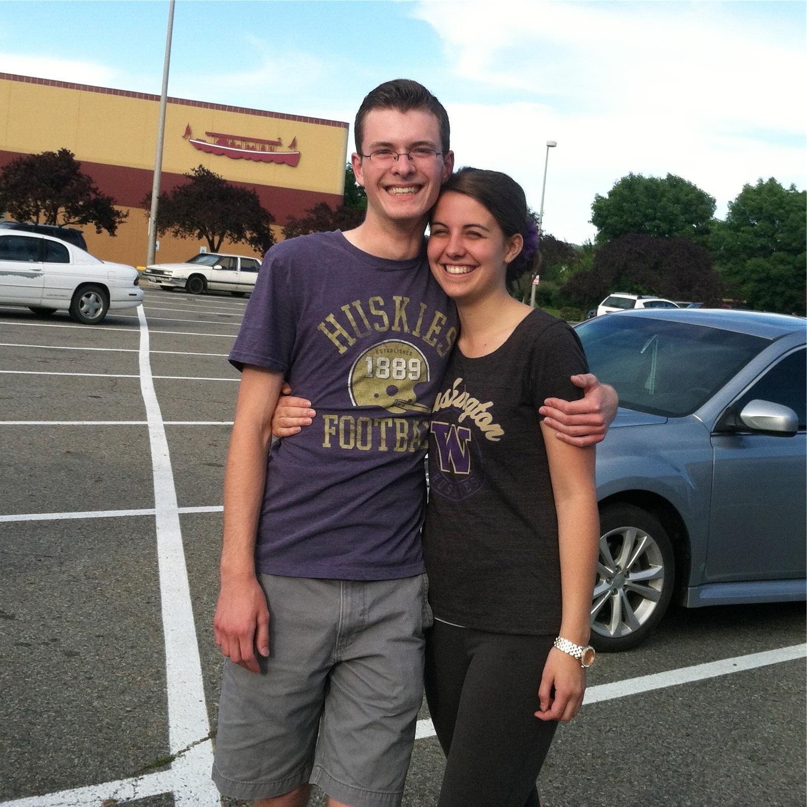 My first UW tee shirt- He was so excited!