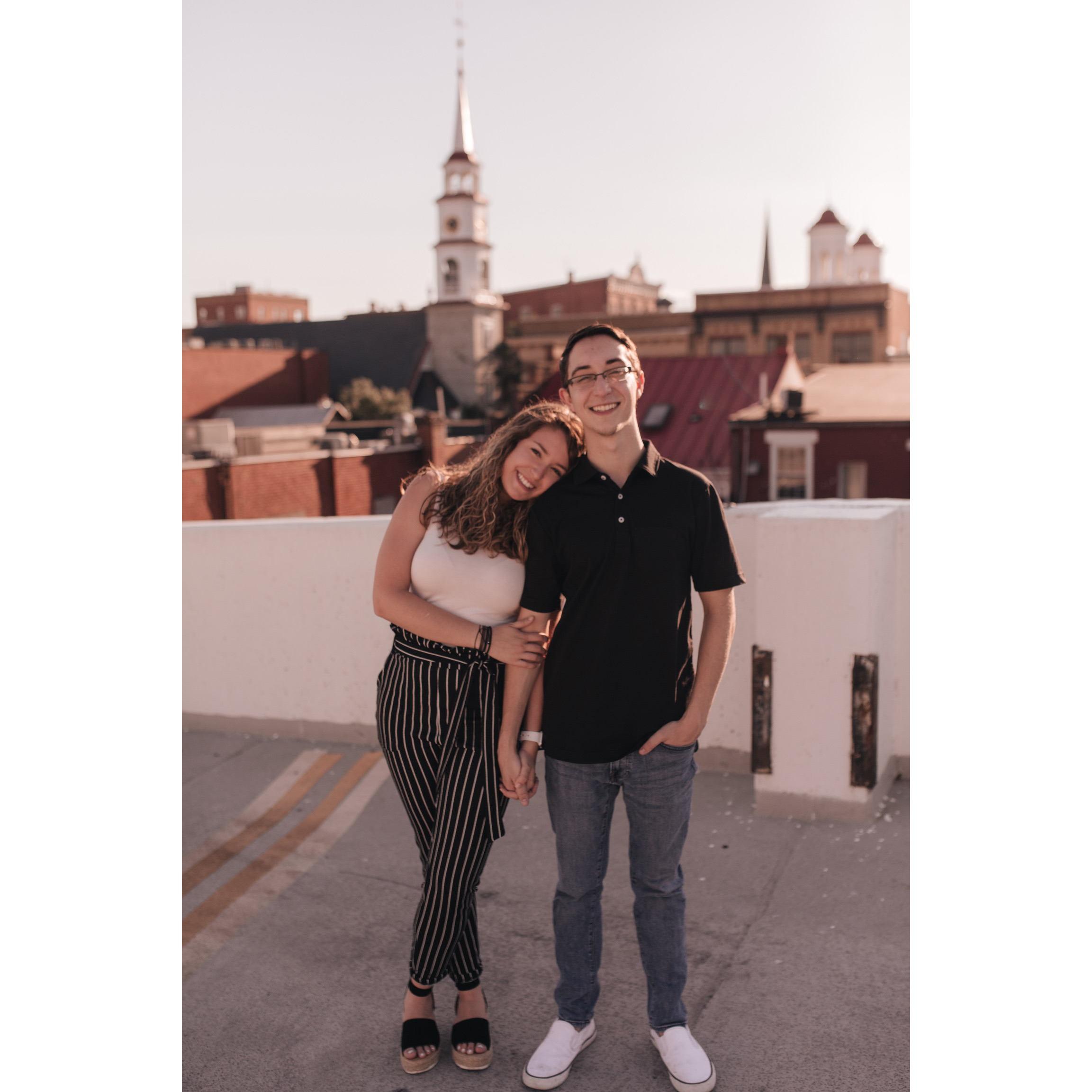 A photo we basically recreated for our engagement photos