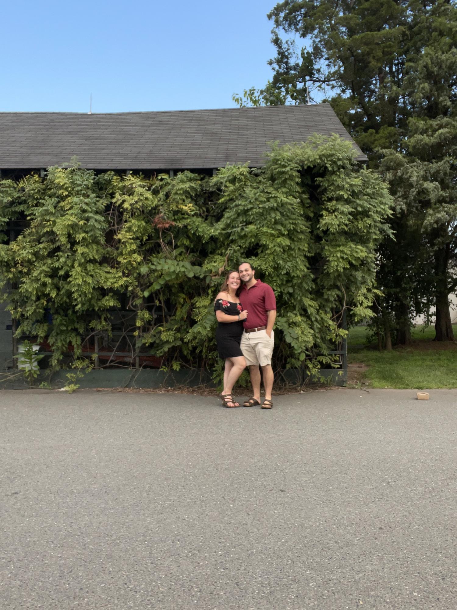 Dinner before he got down on one knee!! - Brick Farm Tavern - Hopewell, NJ - August 13, 2021