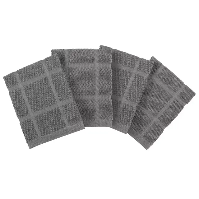 Our Table™ Everyday Solid Dish Cloths in Grey (Set of 4)