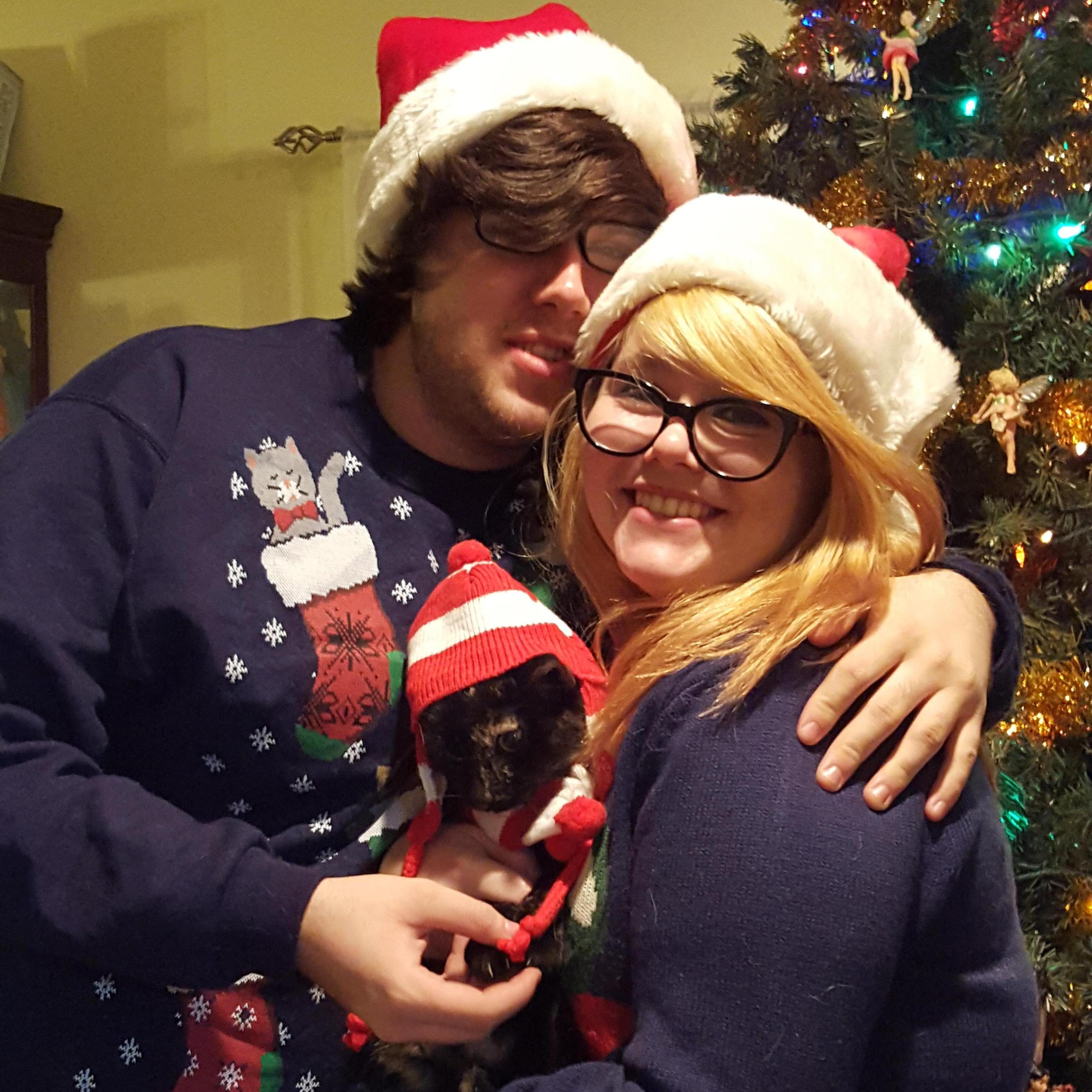 Christmas 2015. This was the picture we used for our first Christmas card together.