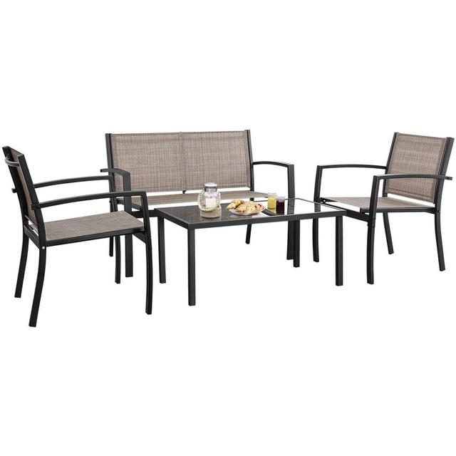 Devoko 4 Pieces Patio Furniture Set)