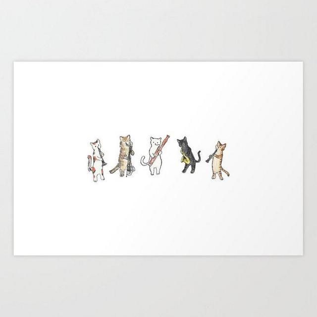 Reed Meowtet Art Print