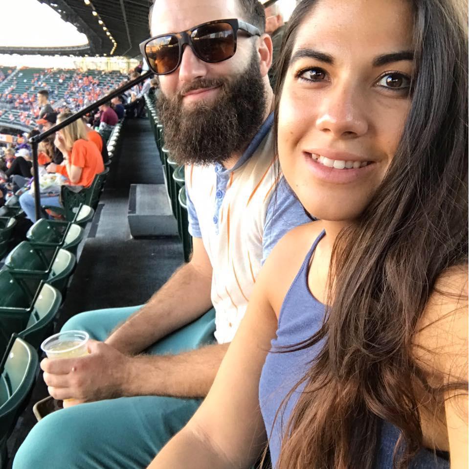 Baltimore Orioles game on Seth's first visit to DC! We found a baseball team we can both root for, GO O'S!