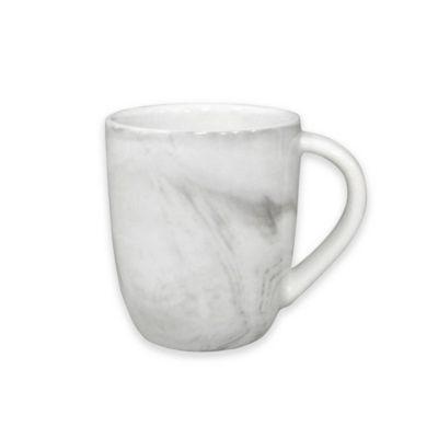 Artisanal Kitchen Supply® Coupe Marbleized Espresso Mugs in Grey (Set of 4)