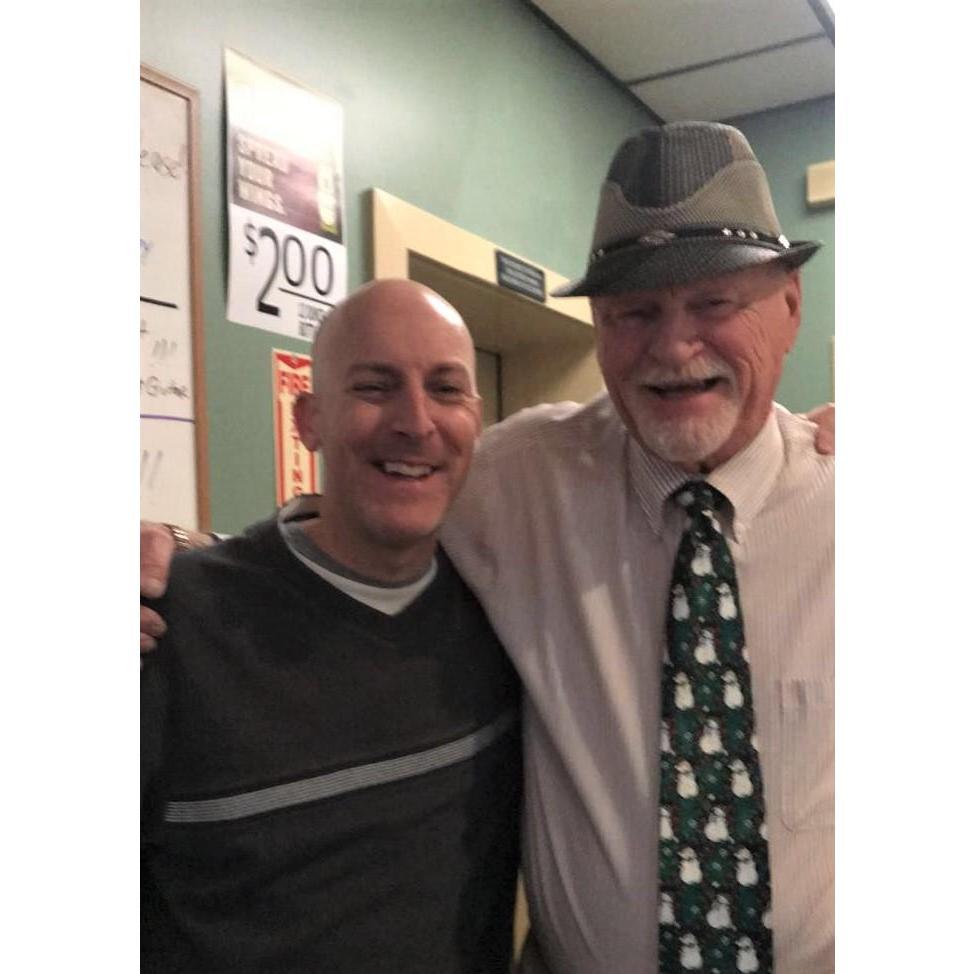 Jason & step dad Mike at the American Legion.