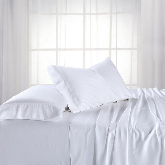 Egyptian Linens Luxury & Heavyweight Bamboo 600 Highest Thread Count - Sheet Set White King