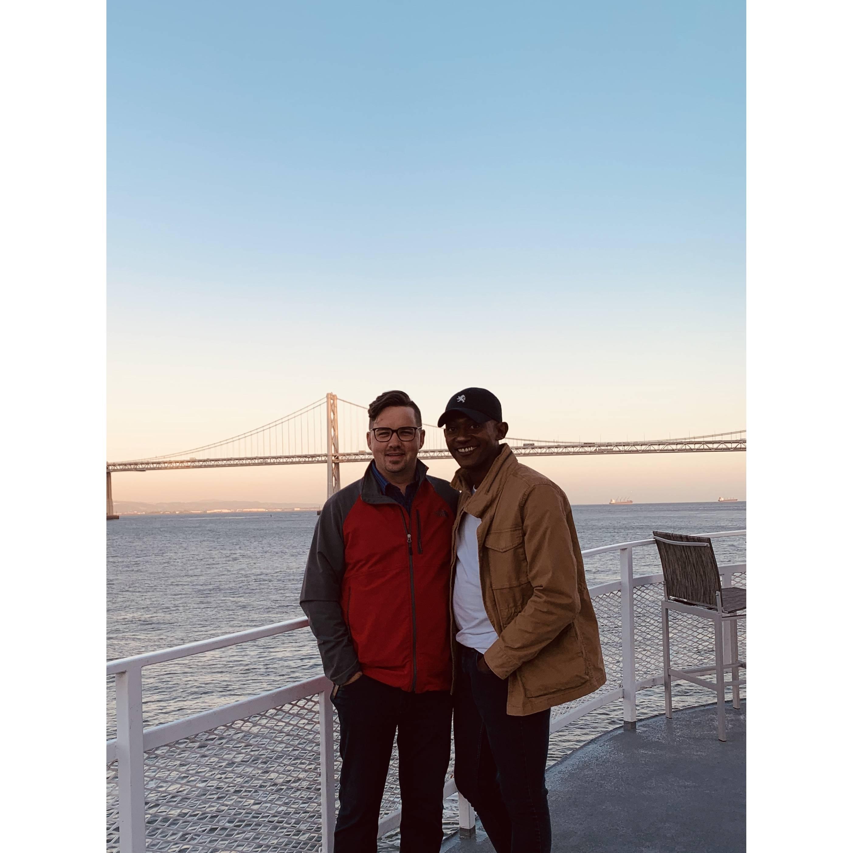 About to catch the ferry! San Fran!