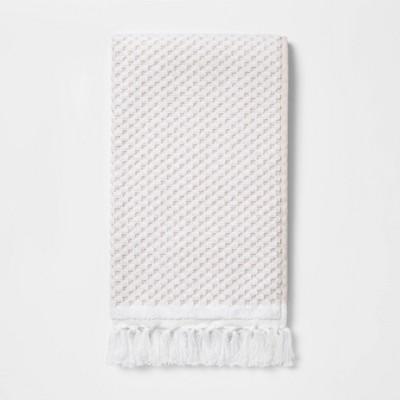 Knotted Fringe Towels White - Threshold™