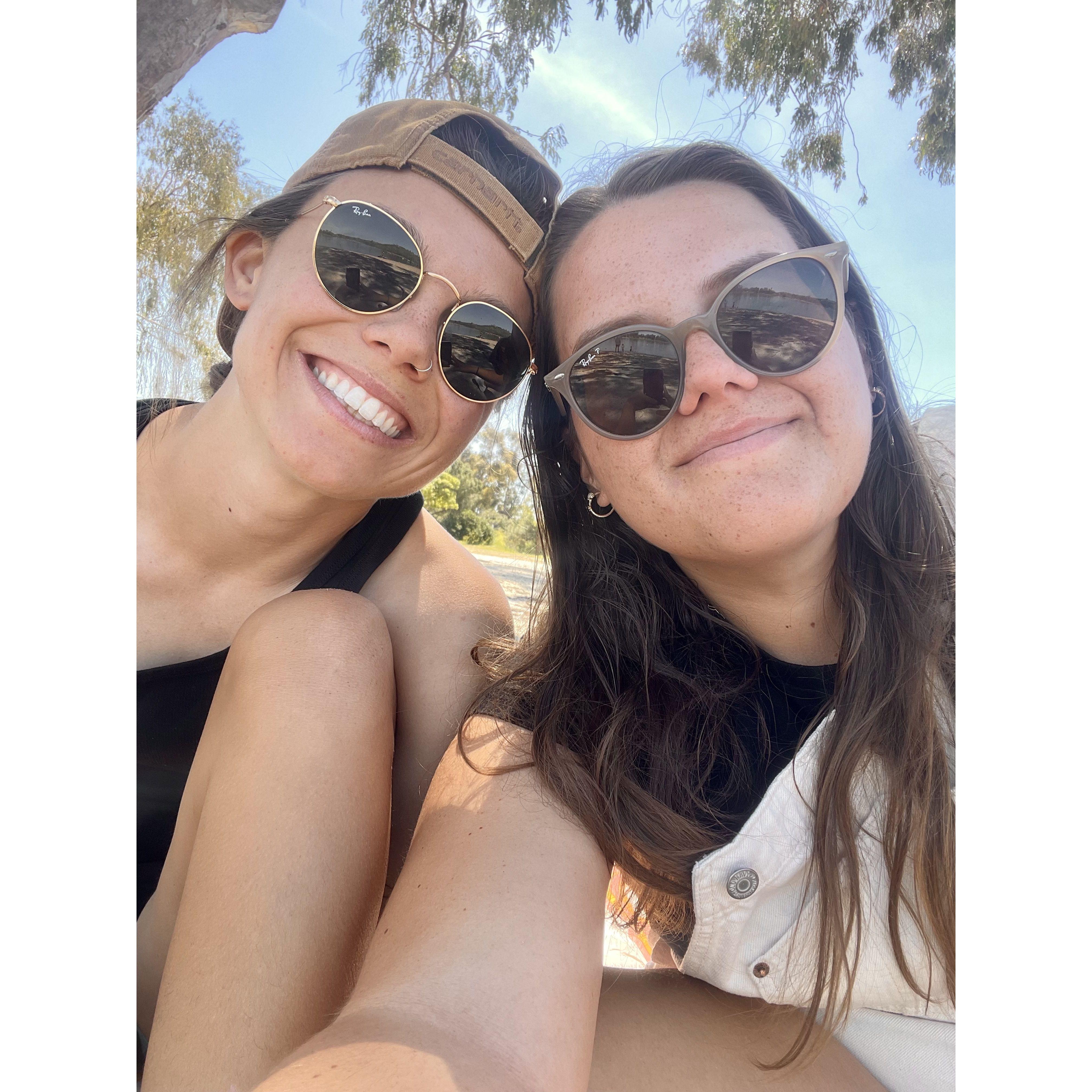 Our first date at Lake Murray Park!