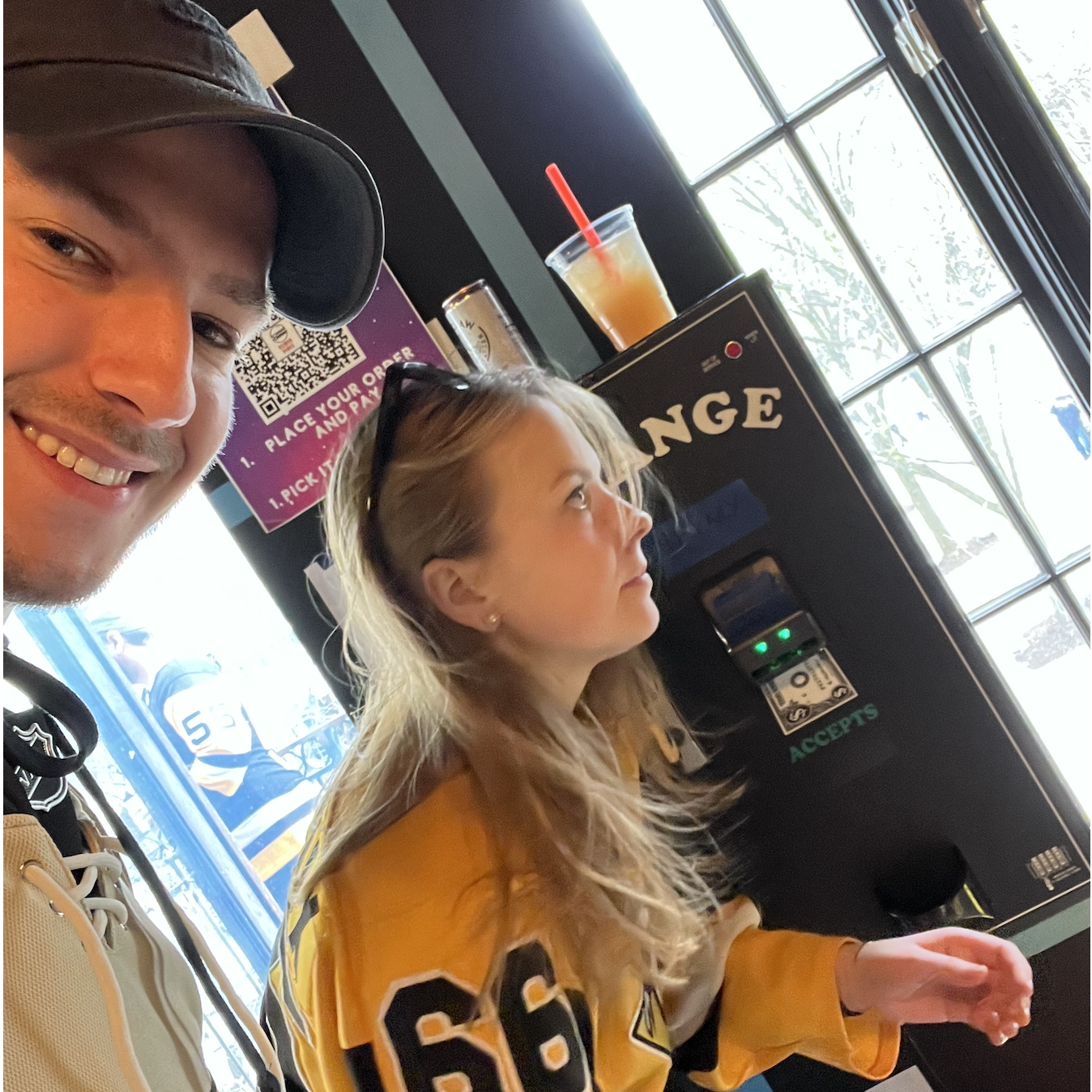 Our first Penguins game together! Had to make sure she would be a hockey fan. She's also exceptionally skilled at Skeeball.