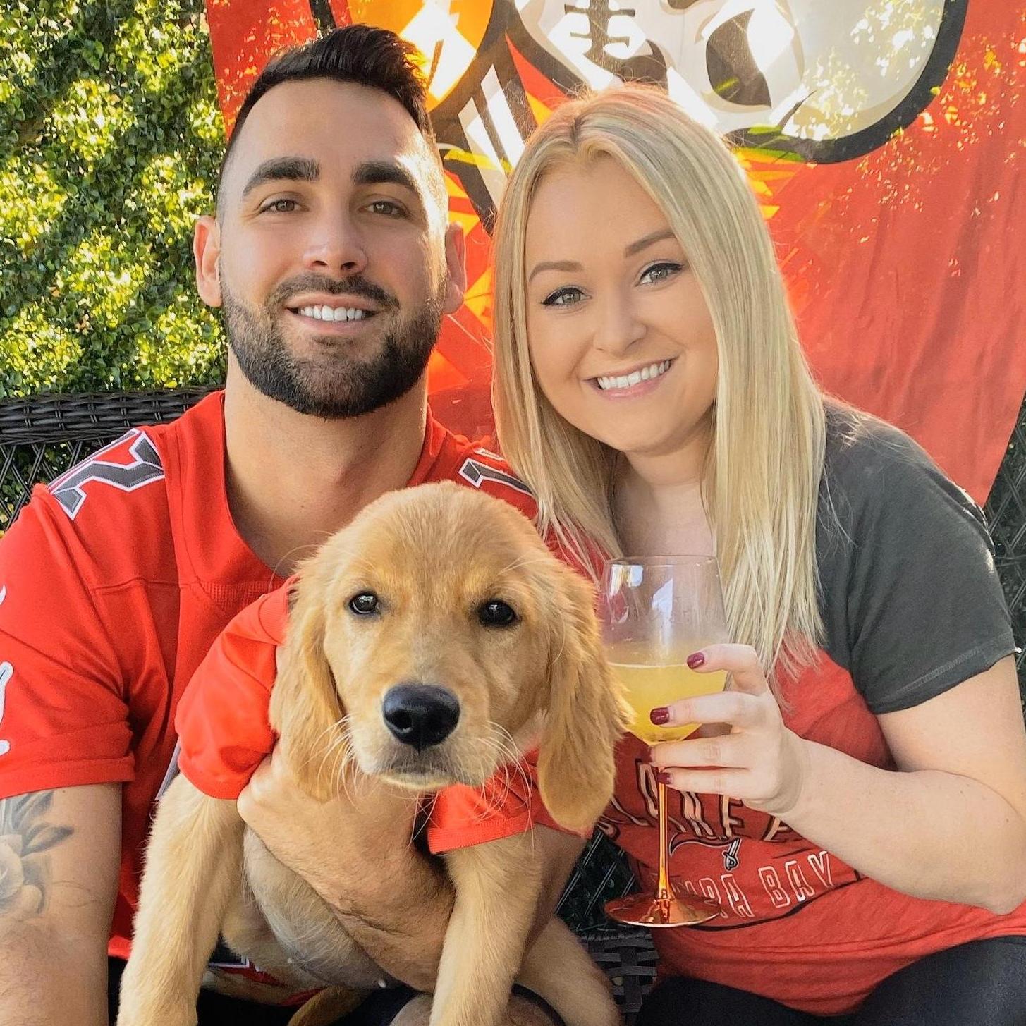 Cheering on the Buccaneers in October 2019!