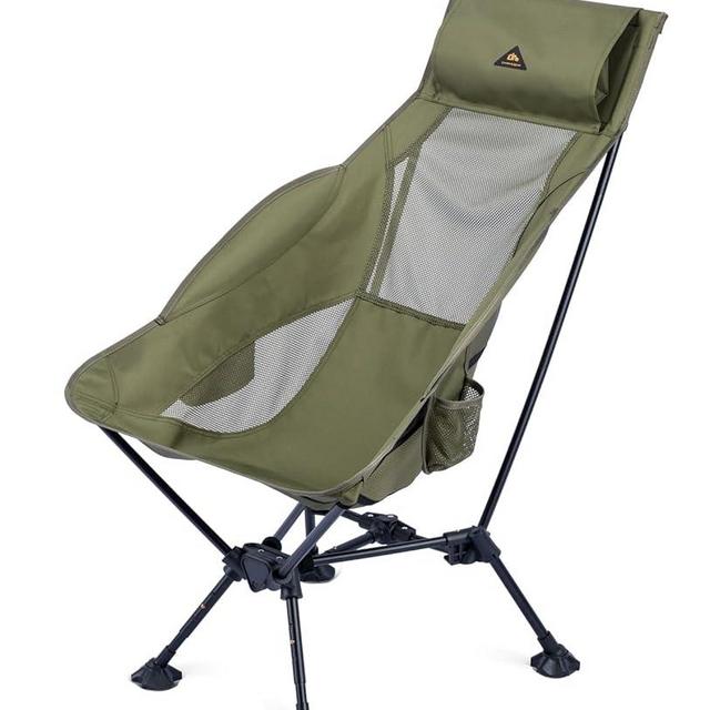 iClimb Ultralight Compact Camping Folding Beach Chair with Anti-Sinking Large Feet