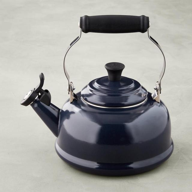 Le Creuset Whistling Tea Kettle, 1.8-Qt., Matte Navy