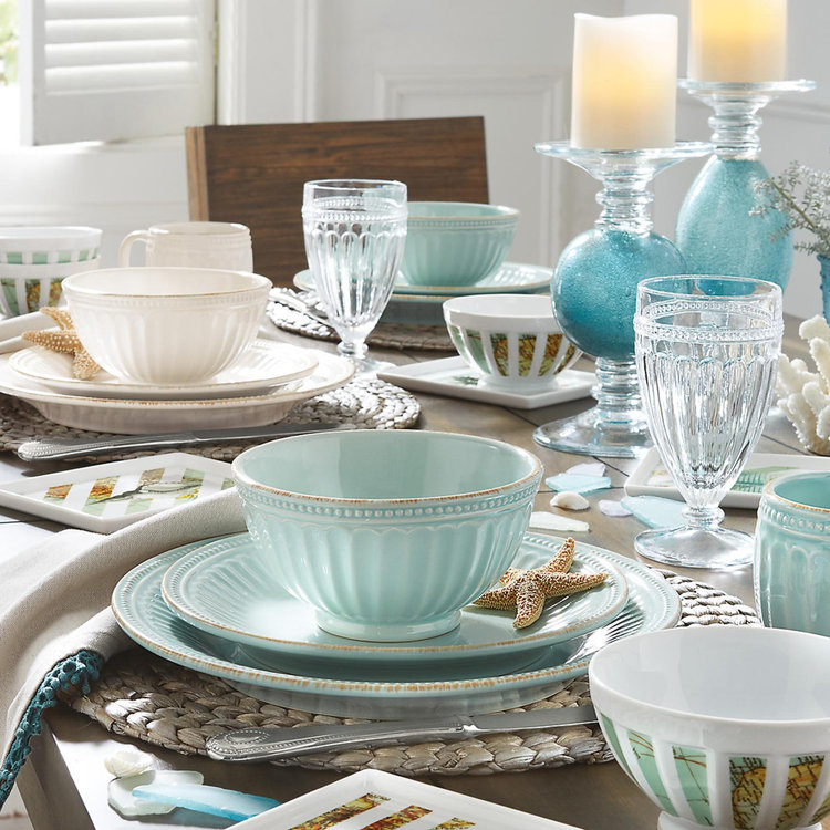 Lenox, French Perle Groove 4-Piece Place Setting, Service for 1 | Zola