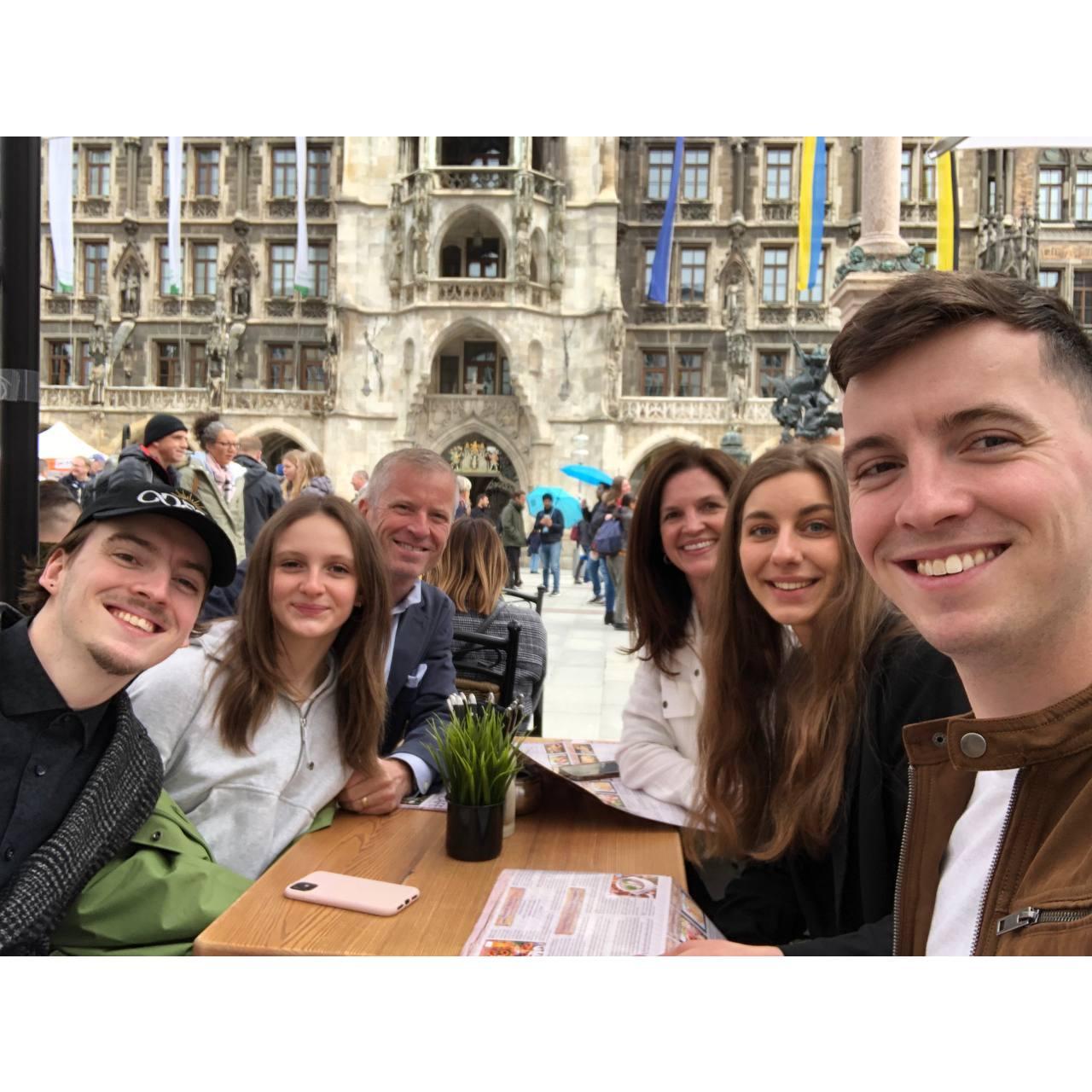 April 15, 2023 Meeting Riley's family for the first time: Munich, Germany.