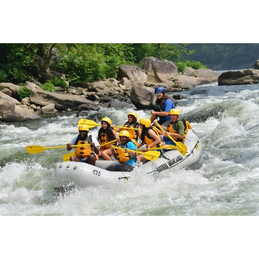 We experienced white water rafting for the first time together. It was fun and a little scary.