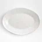 Marin White Large Oval Serving Platter