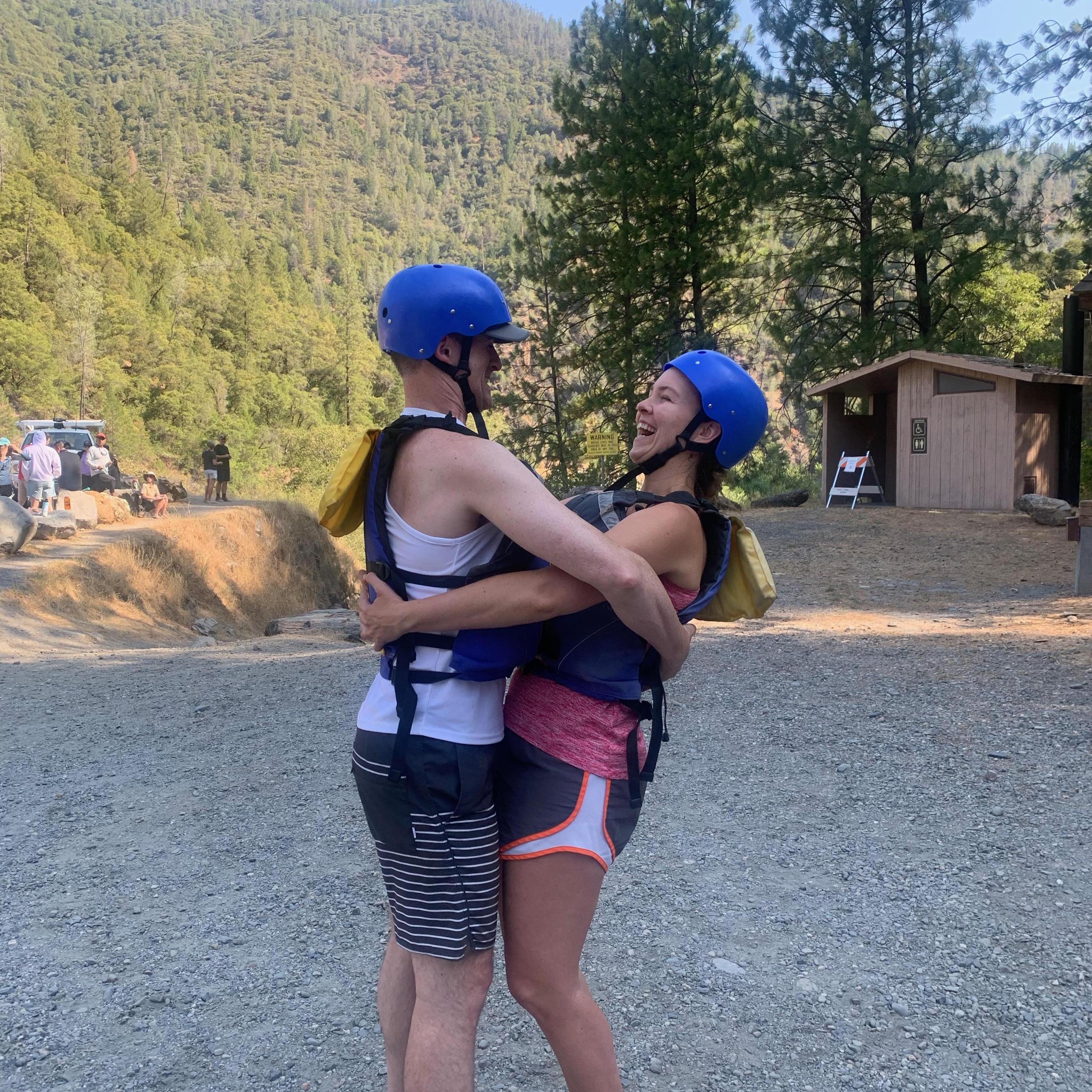 Whitewater rafting for Josh's birthday was so fun