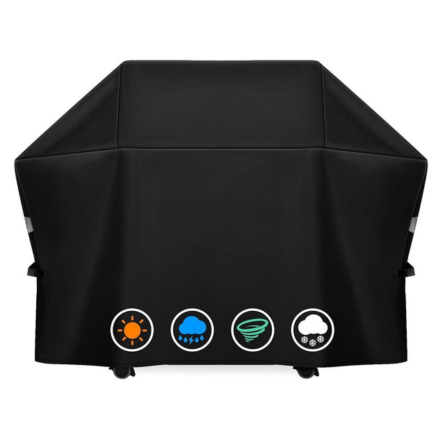 Heavy Duty Grill Cover Fit for Napoleon 61500 Prestige PRO 500 and Prestige 500 Gas BBQ Grills,All Weather Protection Waterproof Cover Black