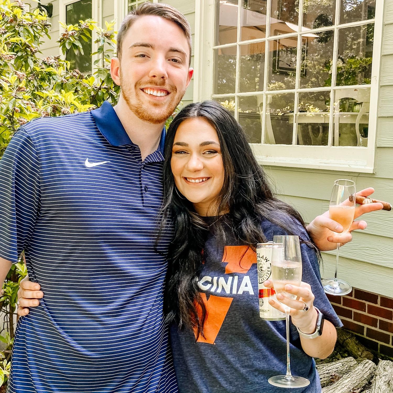 Celebrating Lucas's undergraduate graduation in 2020