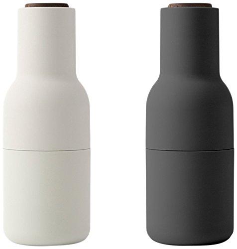 MENU Bottle Grinder Set With With Walnut Lid, Carbon/Ash