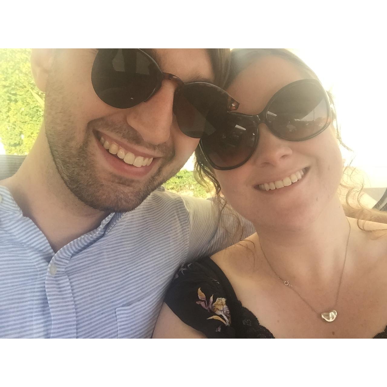 Our first official photo together as a couple / Aug 2017