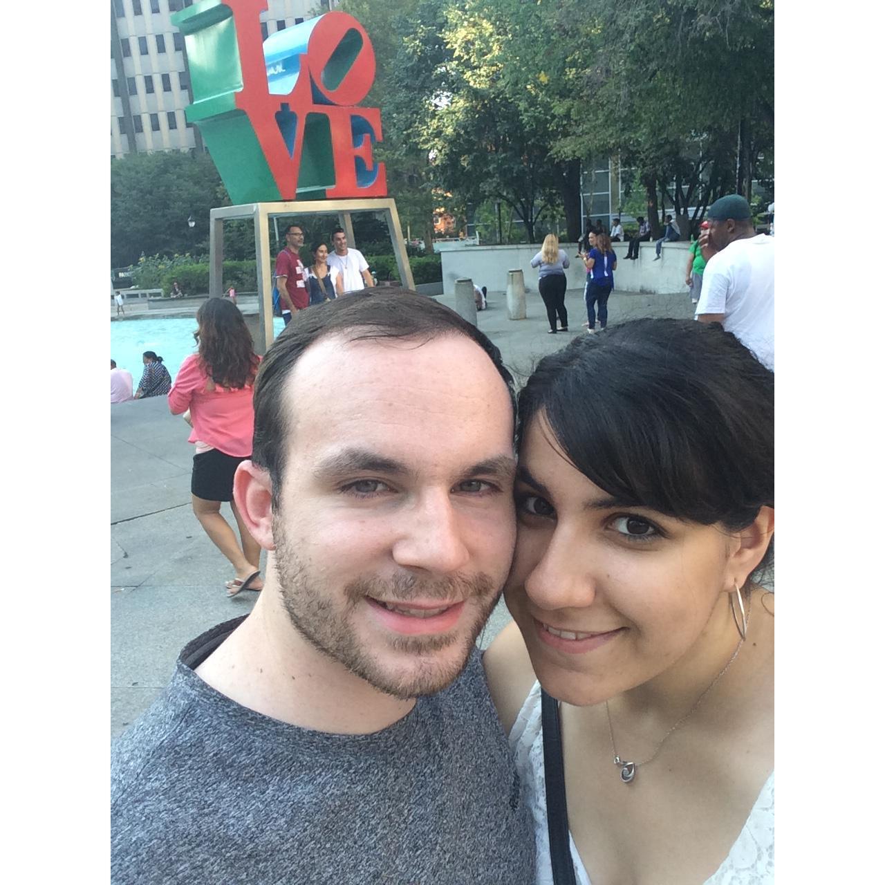 One of our first dates to Philly! 2013