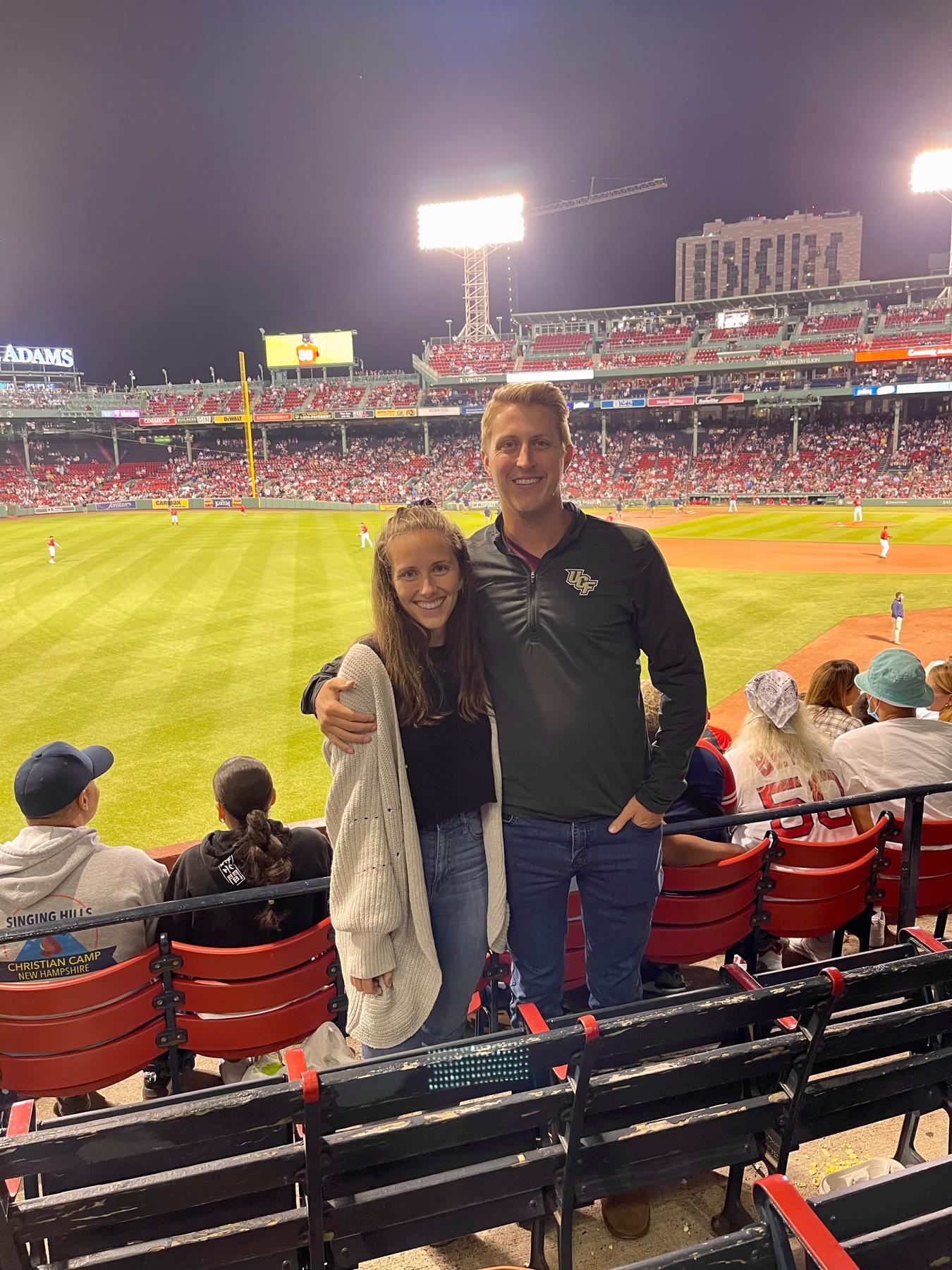 We got to go the a Red Sox game during our road trip in 2021!