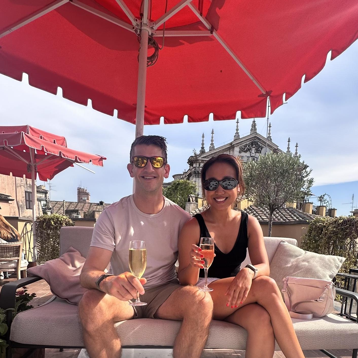 Rooftop cocktails in Rome - photo credit to Morgen