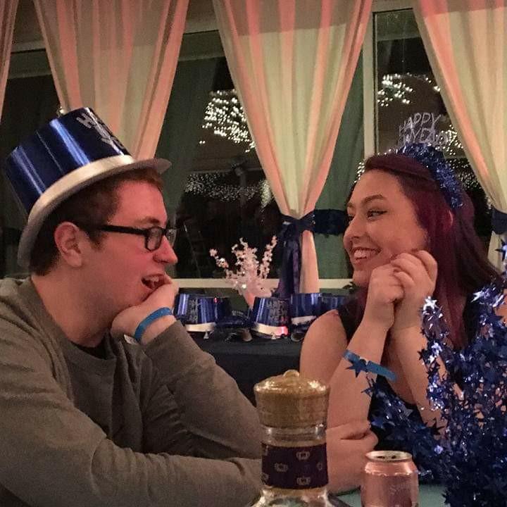 Our first New Year's Eve together, Dec. 31, 2015