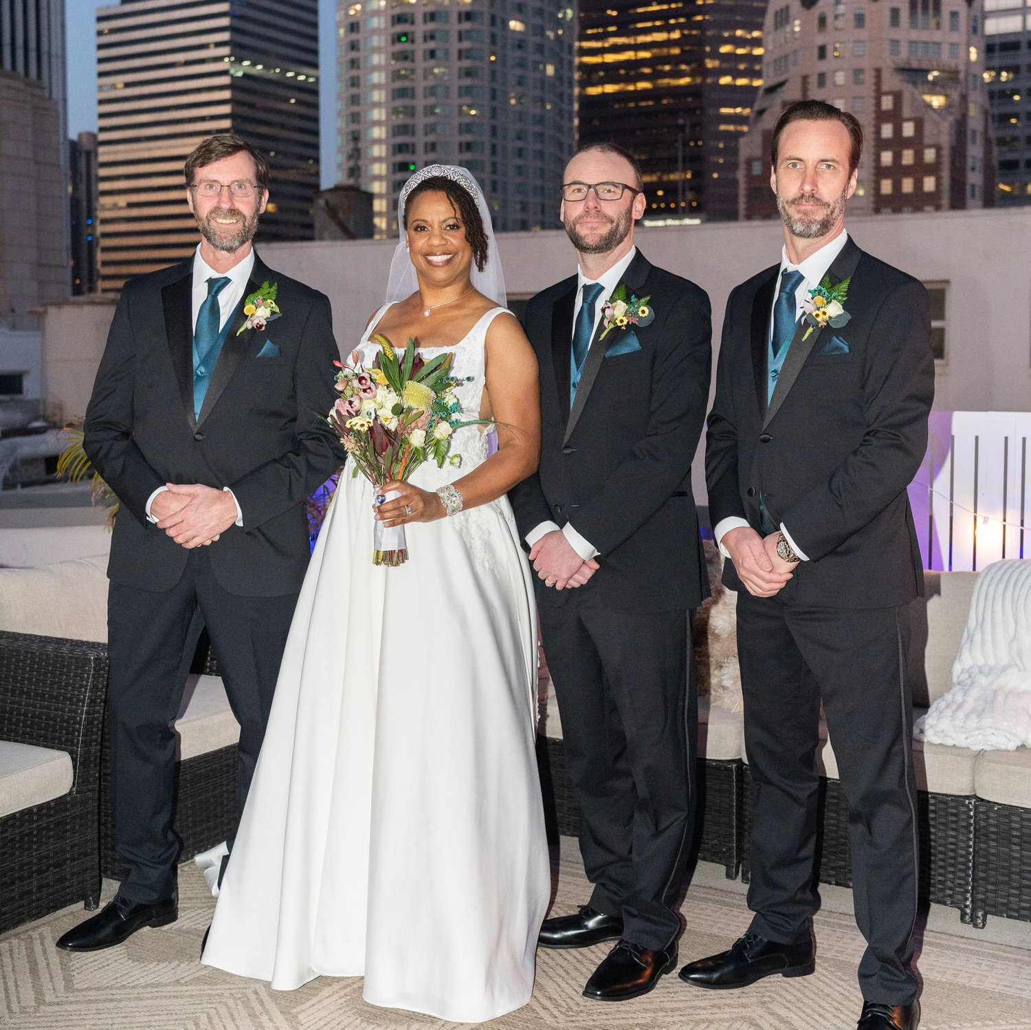 Bride and new Brothers-in-law