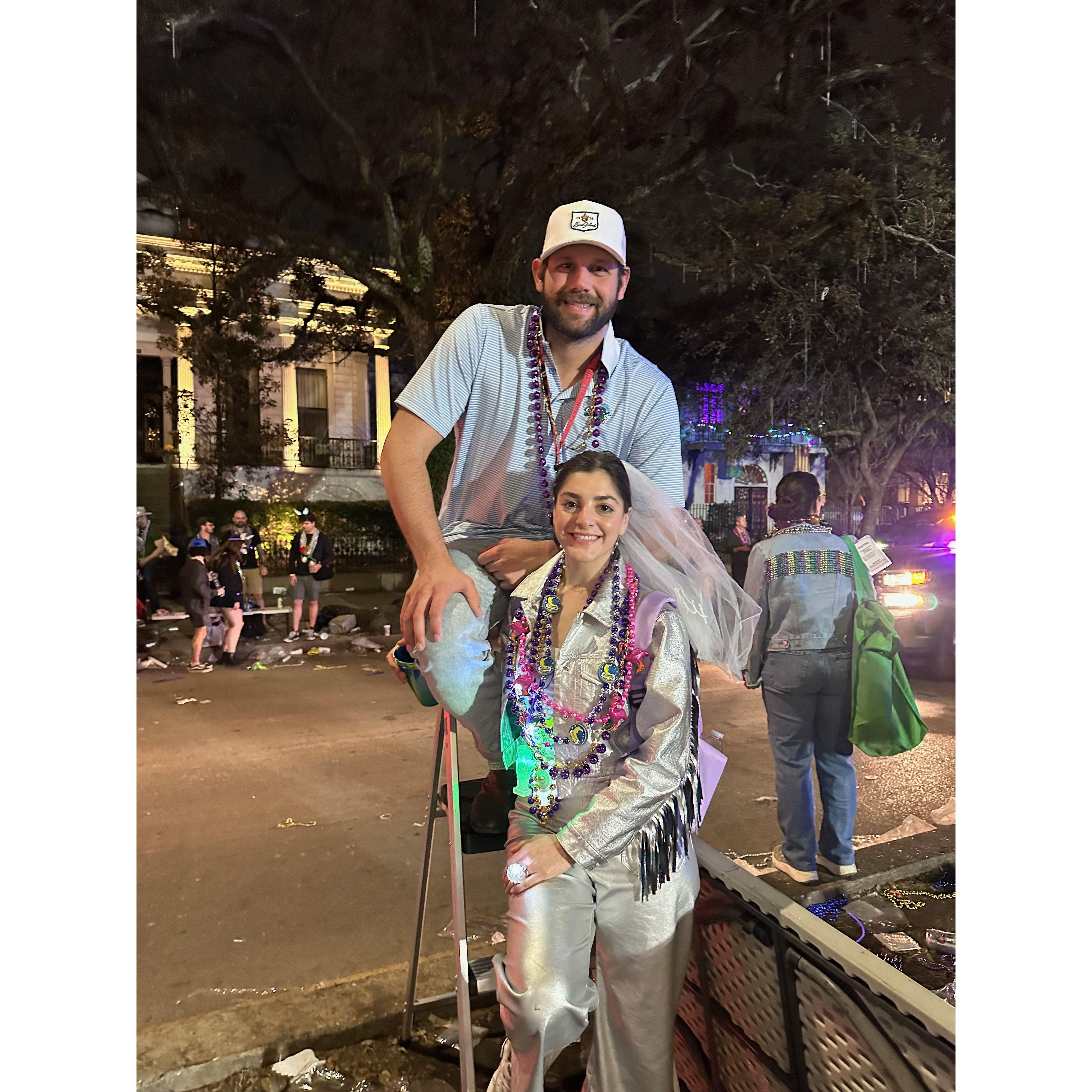 Mardi Gras, engaged edition