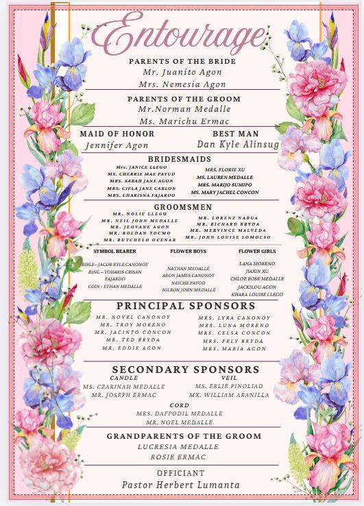 The Wedding Website of JOAN AGON and NIKKO MEDALLE