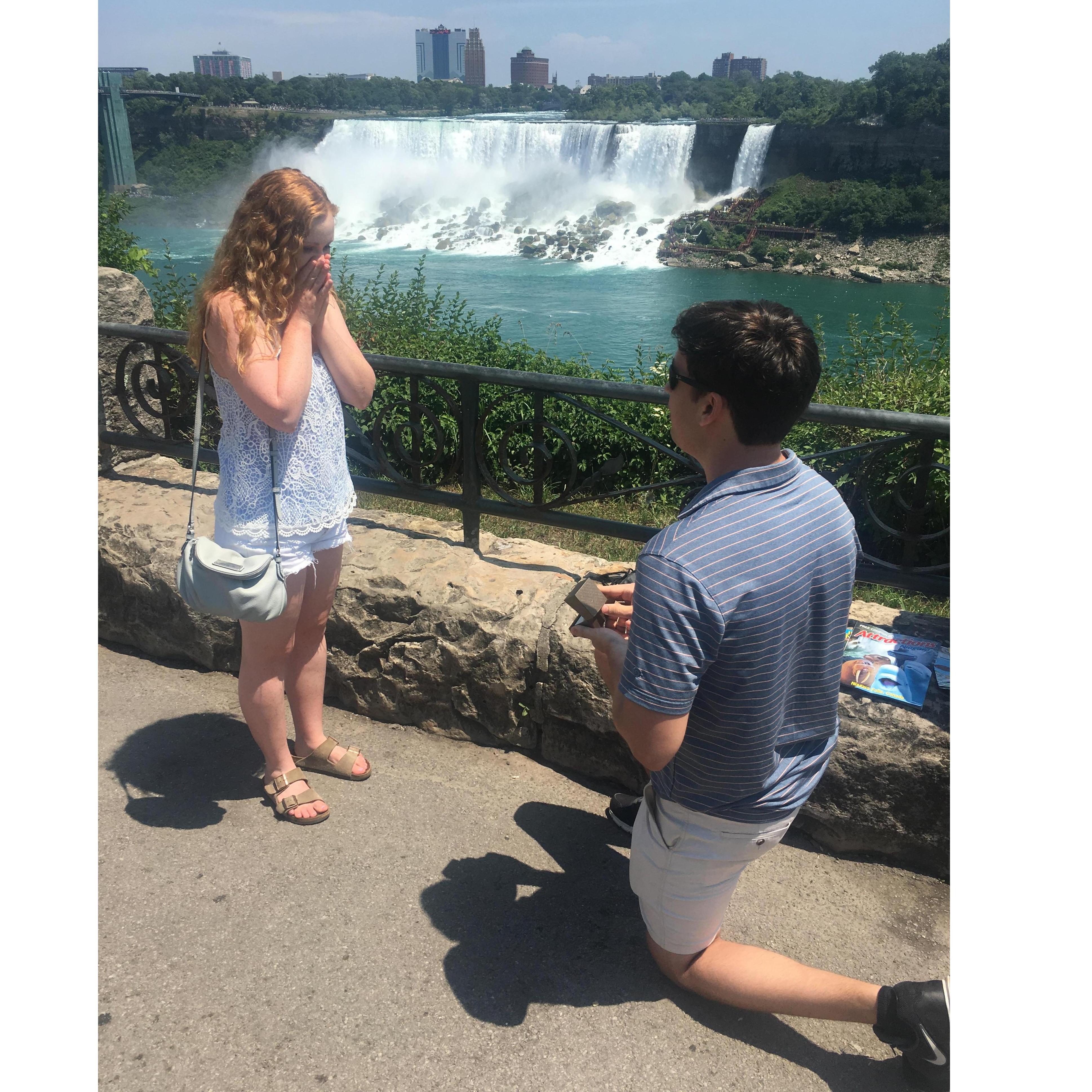 Proposal at Niagara Falls