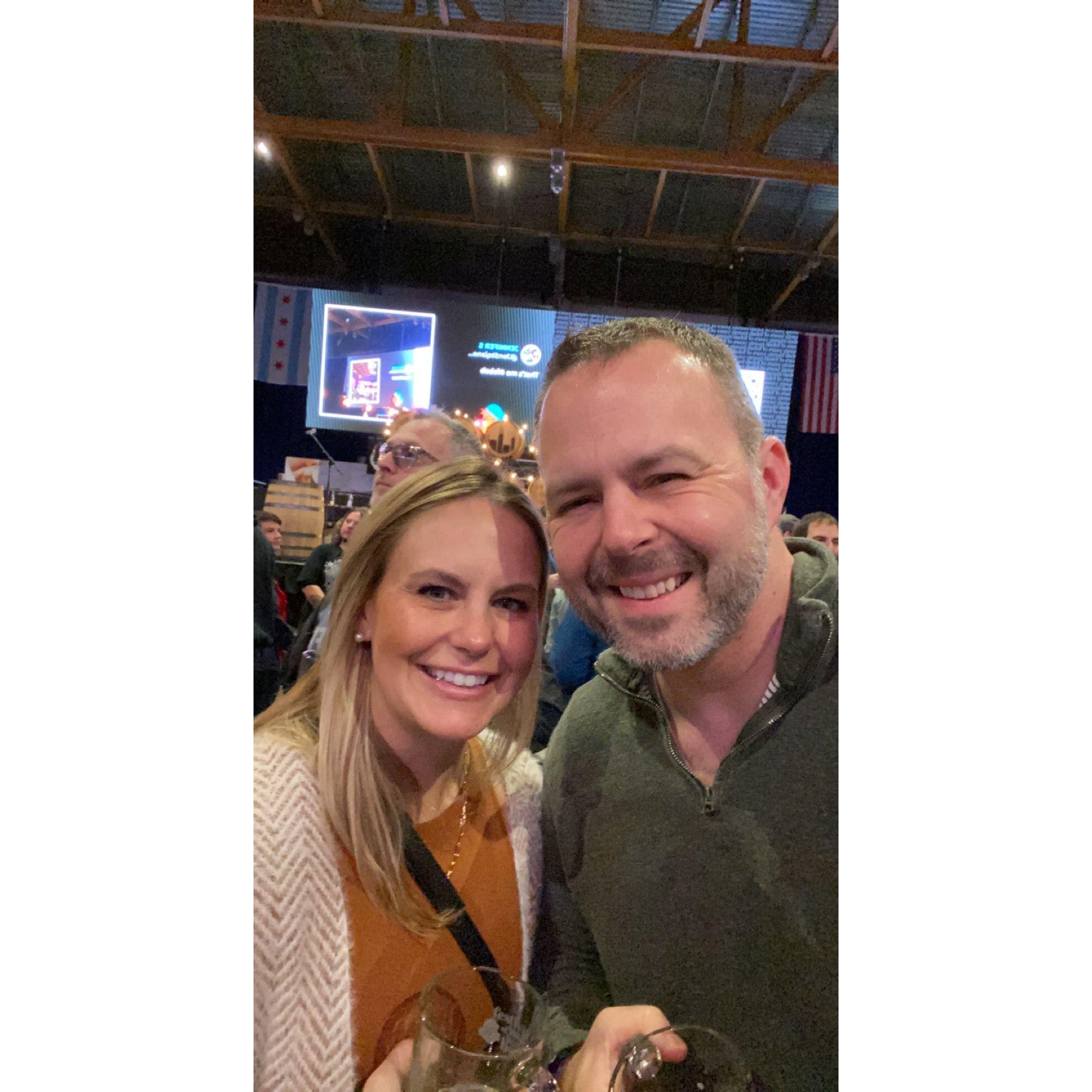 Matt was able to convince Natalie to go to his favorite beer festival: Festival of Barrel-Aged Beers. This was in Chicago 2022.