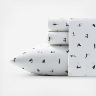 Fishing Flies 4-Piece Sheet Set