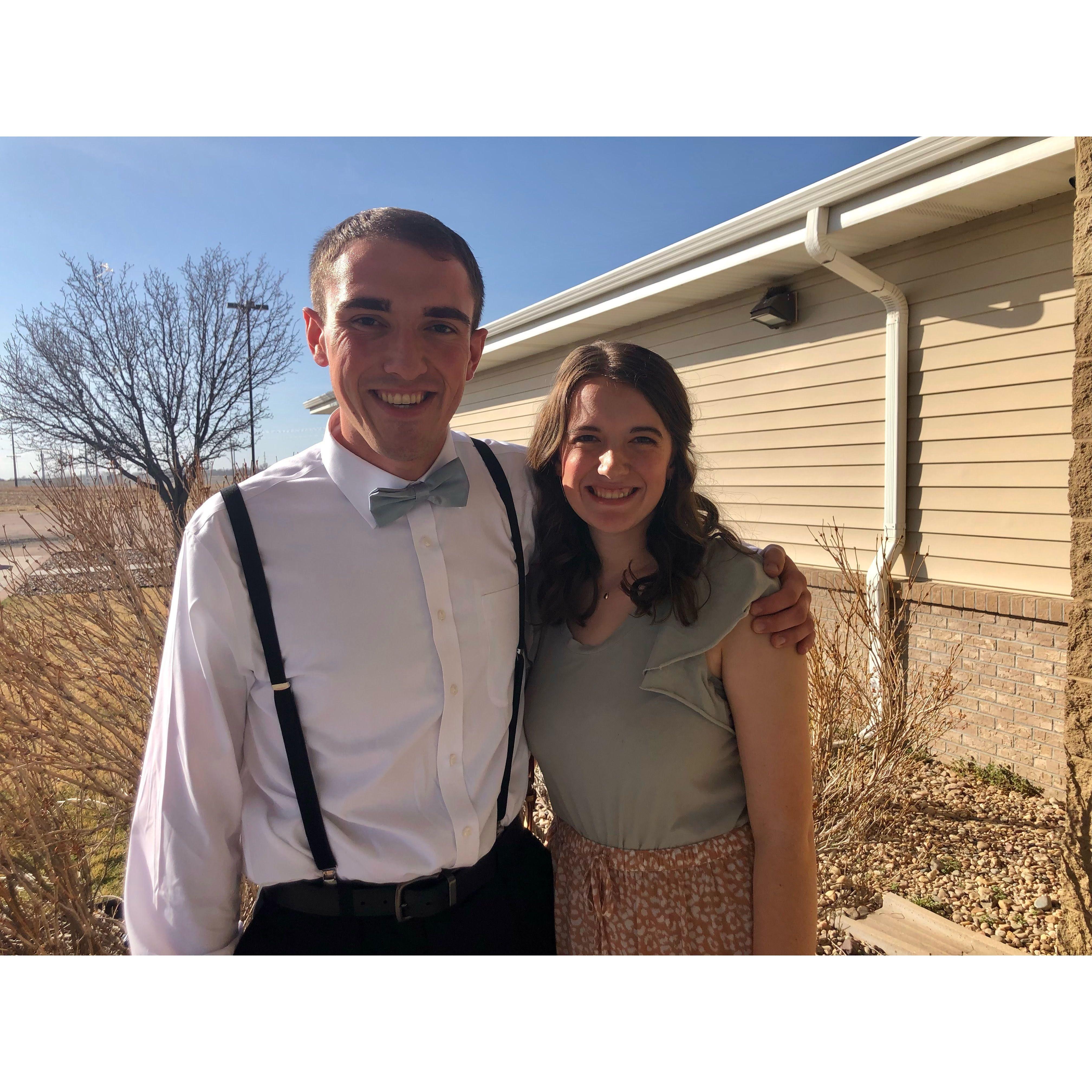 Our first photo together